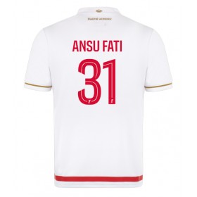 Pánské fotbalový oblečení AS Monaco Ansu Fati #31 Domácí košile 2025-26 Krátkým Rukávem